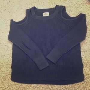 Charcoal Hollister Cold Shoulder Sweater